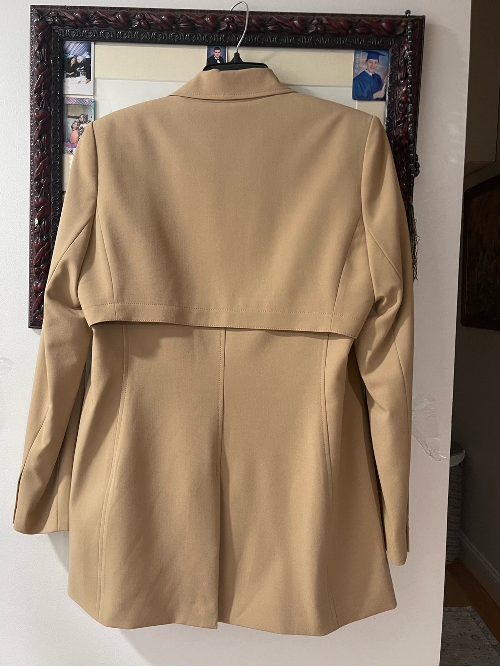 Dkny Tan Long Trench Coat